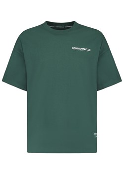 Sublevel Koszulka &quot;Linus&quot; w kolorze ciemnozielonym ze sklepu Limango Polska w kategorii T-shirty męskie - zdjęcie 186160644