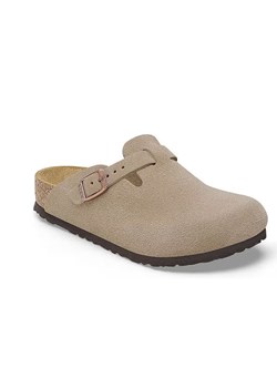 Birkenstock Skórzane chodaki &quot;Boston&quot; w kolorze szarobrązowym ze sklepu Limango Polska w kategorii Klapki dziecięce - zdjęcie 186160772