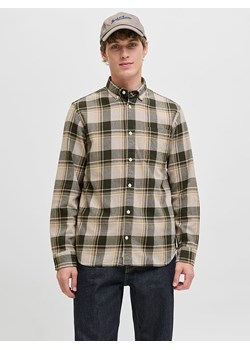 Jack &amp; Jones Koszula w kolorze ciemnozielono-beżowym ze sklepu Limango Polska w kategorii Koszule męskie - zdjęcie 186161141