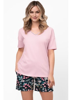 Piżama damska na krótki rękaw i krótkie spodnie Marisal, Kolor różowo-granatowy, Rozmiar S, Italian Fashion - id: 217491 - marki Italian Fashion - 186162874 Piżama damska na krótki rękaw i krótkie spodnie Marisal, Kolor różowo-granatowy, Rozmiar S, Italian Fashion ze sklepu Intymna w kategorii Piżamy damskie - zdjęcie 186162874