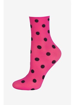 Marilyn cienkie skarpetki w grochy Big Dots, Kolor różowy, Rozmiar uniwersalny, Marilyn ze sklepu Intymna w kategorii Skarpetki damskie - zdjęcie 186163254