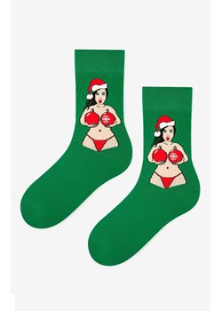 Marilyn świąteczne skarpetki męskie Santa Baby, Kolor zielony, Rozmiar 41-45, Marilyn ze sklepu Intymna w kategorii Skarpetki męskie - zdjęcie 186163392