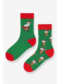 Marilyn świąteczne skarpetki męskie Santa Beer 2, Kolor zielony, Rozmiar 41-45, Marilyn ze sklepu Intymna w kategorii Skarpetki męskie - zdjęcie 186163393