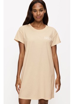 Triumph bawełniana koszula nocna damska Nightdresses 10221117-6720, Kolor beżowy, Rozmiar 36, Triumph ze sklepu Intymna w kategorii Koszule nocne - zdjęcie 186163874