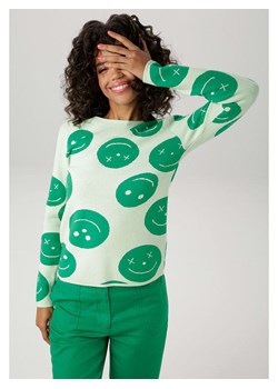 Aniston Sweter w kolorze zielonym ze sklepu Limango Polska w kategorii Swetry damskie - zdjęcie 186164041