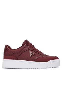 Sneakersy Guess FLFMR9 FAL12 Bordowy ze sklepu eobuwie.pl w kategorii Buty sportowe damskie - zdjęcie 186166850