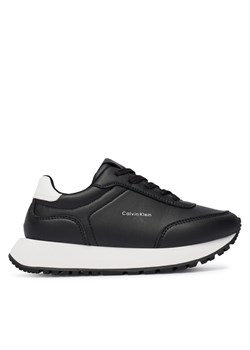 Sneakersy Calvin Klein Low Cut Lace-Up Sneaker V3A9-83110-1355 S Czarny ze sklepu eobuwie.pl w kategorii Buty sportowe dziecięce - zdjęcie 186166874