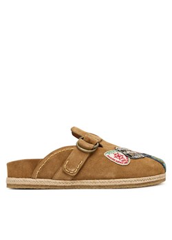 Klapki Polo Ralph Lauren 803974113001 Brązowy ze sklepu eobuwie.pl w kategorii Klapki męskie - zdjęcie 186166933