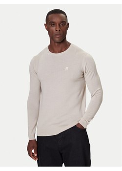 KARL LAGERFELD Sweter 655000 554399 Beżowy Slim Fit ze sklepu MODIVO w kategorii Swetry męskie - zdjęcie 186167334