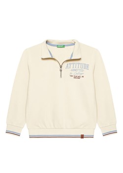 United Colors Of Benetton Bluza 32N4C10PS Beżowy Regular Fit ze sklepu MODIVO w kategorii Bluzy chłopięce - zdjęcie 186167340