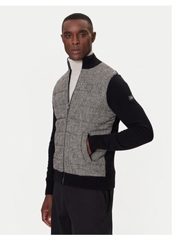 KARL LAGERFELD Kardigan 655027 554305 Czarny Regular Fit ze sklepu MODIVO w kategorii Swetry męskie - zdjęcie 186167474
