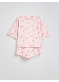 Reserved - Dwuczęściowa piżama - pastelowy róż ze sklepu Reserved w kategorii Piżamy damskie - zdjęcie 186168972