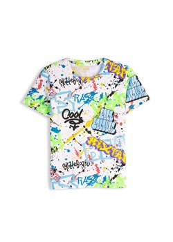 GATE Bawełniana koszulka z nadrukiem 8Y ze sklepu gateshop w kategorii T-shirty chłopięce - zdjęcie 186169334