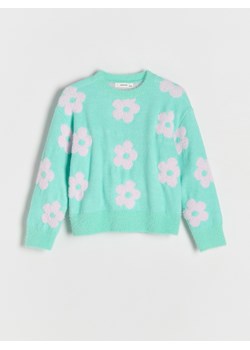 Reserved - Sweter w kwiaty - wielobarwny ze sklepu Reserved w kategorii Swetry dziewczęce - zdjęcie 186170162