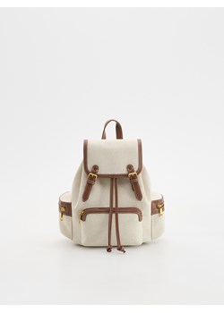 Reserved - Żakardowy plecak - brązowy ze sklepu Reserved w kategorii Plecaki - zdjęcie 186170212