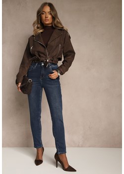 Niebieskie Jeansy o Fasonie Skinny Regular Waist Razella ze sklepu renee.pl w kategorii Jeansy damskie - zdjęcie 186171602