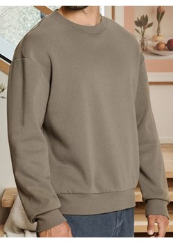 Sinsay - Bluza basic comfort fit - brązowy ze sklepu Sinsay w kategorii Bluzy męskie - zdjęcie 186172993