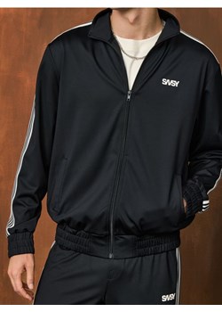 Sinsay - Rozpinana bluza z napisem - czarny ze sklepu Sinsay w kategorii Bluzy męskie - zdjęcie 186173062