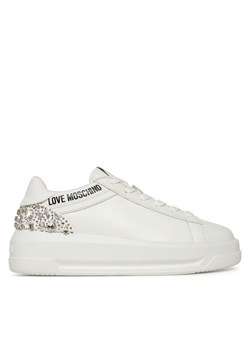 LOVE MOSCHINO Sneakersy JA15305G0NIAL10A Biały ze sklepu MODIVO w kategorii Buty sportowe damskie - zdjęcie 186173260