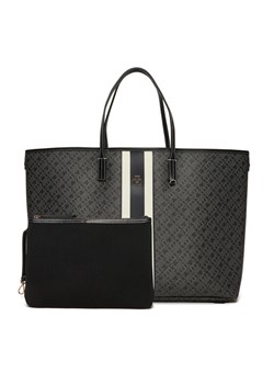 Tommy Hilfiger Torebka Th Monoplay Le Maxi Tote AW0AW17697 Czarny ze sklepu MODIVO w kategorii Torby Shopper bag - zdjęcie 186173293