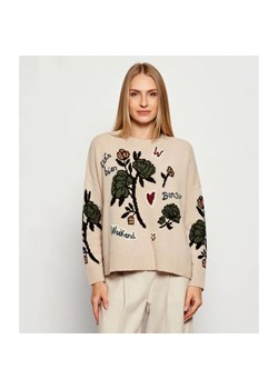 Weekend MaxMara Wełniany sweter PAVIDI | Relaxed fit ze sklepu Gomez Fashion Store w kategorii Swetry damskie - zdjęcie 186175163