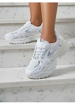 Gloriosa Biała Sneakersy Damskie z Ekologicznej Skóry ze sklepu royalfashion.pl w kategorii Buty sportowe damskie - zdjęcie 186176661