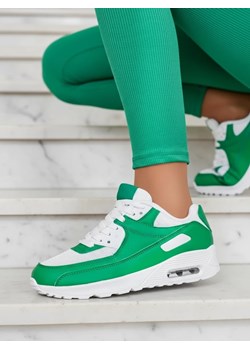 Sneakers Primavera Verde Classico ze sklepu royalfashion.pl w kategorii Buty sportowe damskie - zdjęcie 186176741