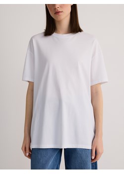 Reserved - T-shirt oversize z modalem - biały ze sklepu Reserved w kategorii Bluzki damskie - zdjęcie 186177613