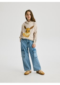 Reserved - Bluza Pokémon - beżowy ze sklepu Reserved w kategorii Bluzy dziewczęce - zdjęcie 186177903