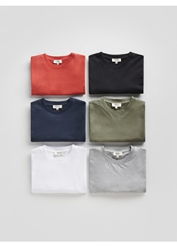 Reserved - Bawełniany t-shirt regular fit - biały ze sklepu Reserved w kategorii T-shirty męskie - zdjęcie 186178113