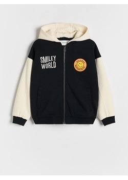 Reserved - Kurtka bomber SmileyWorld® - czarny ze sklepu Reserved w kategorii Kurtki chłopięce - zdjęcie 186178451