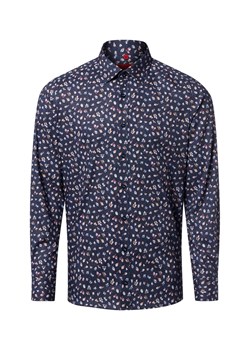 Finshley & Harding Męska koszula biznesowa Mężczyźni Slim Fit Bawełna granatowy wzorzysty - id: 785253-0007-00370 - marki Finshley & Harding - 186178680 Finshley & Harding Męska koszula biznesowa Mężczyźni Slim Fit Bawełna granatowy wzorzysty ze sklepu vangraaf w kategorii Koszule męskie - zdjęcie 186178680
