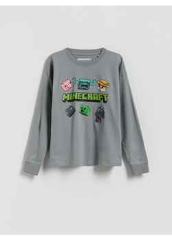 Reserved - Longsleeve Minecraft - ciemnoszary ze sklepu Reserved w kategorii T-shirty chłopięce - zdjęcie 186182012