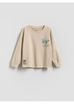 Reserved - Longsleeve Snoopy - beżowy ze sklepu Reserved w kategorii Komplety chłopięce - zdjęcie 186182141