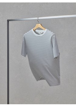 Reserved - T-shirt regular w paski - biały ze sklepu Reserved w kategorii T-shirty męskie - zdjęcie 186182301