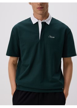 Reserved - Koszulka polo comfort fit - ciemnozielony ze sklepu Reserved w kategorii T-shirty męskie - zdjęcie 186182722