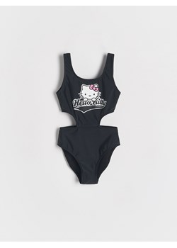 Reserved - Strój kąpielowy jednoczęściowy Hello Kitty - czarny ze sklepu Reserved w kategorii Stroje kąpielowe - zdjęcie 186183450