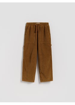 Reserved - Sztruksowe spodnie - brązowy ze sklepu Reserved w kategorii Spodnie chłopięce - zdjęcie 186183573
