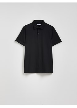 Reserved - Koszulka polo regular - czarny ze sklepu Reserved w kategorii T-shirty męskie - zdjęcie 186184392