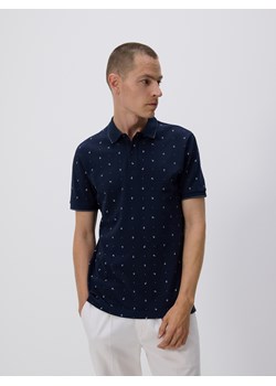 Reserved - Koszulka polo regular fit - granatowy ze sklepu Reserved w kategorii T-shirty męskie - zdjęcie 186184413