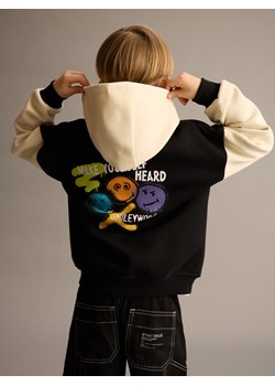 Reserved - Kurtka bomber SmileyWorld® - czarny ze sklepu Reserved w kategorii Kurtki chłopięce - zdjęcie 186184624