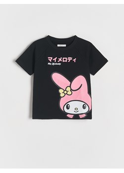 Reserved - T-shirt z nadrukiem My Melody - czarny ze sklepu Reserved w kategorii Bluzki dziewczęce - zdjęcie 186184690