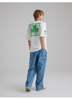 Reserved - T-shirt Boston Celtics NBA - złamana biel ze sklepu Reserved w kategorii T-shirty chłopięce - zdjęcie 186184732