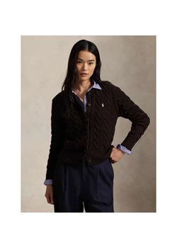 POLO RALPH LAUREN Wełniany kardigan | Slim Fit | z dodatkiem kaszmiru ze sklepu Gomez Fashion Store w kategorii Swetry damskie - zdjęcie 186186460