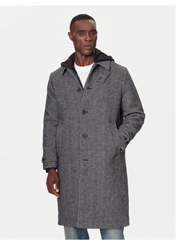 Calvin Klein Płaszcz wełniany LV04LD510G Szary Regular Fit ze sklepu MODIVO w kategorii Płaszcze męskie - zdjęcie 186186664