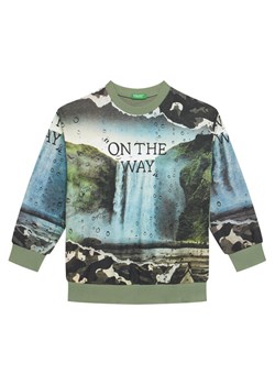 United Colors Of Benetton Bluza 3WECC10PR Zielony Oversize ze sklepu MODIVO w kategorii Bluzy chłopięce - zdjęcie 186186694