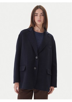 ViCOLO Płaszcz wełniany TF0005 Granatowy Regular Fit ze sklepu MODIVO w kategorii Płaszcze damskie - zdjęcie 186186722