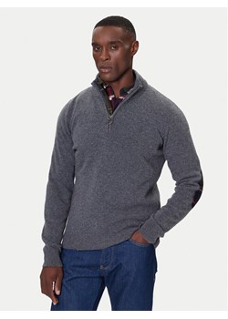 Barbour Sweter Holden MKN0837GY53 Szary Regular Fit ze sklepu MODIVO w kategorii Swetry męskie - zdjęcie 186186801