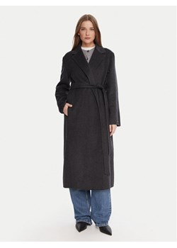 Tommy Hilfiger Płaszcz wełniany WW0WW47286 Szary Regular Fit ze sklepu MODIVO w kategorii Płaszcze damskie - zdjęcie 186186802