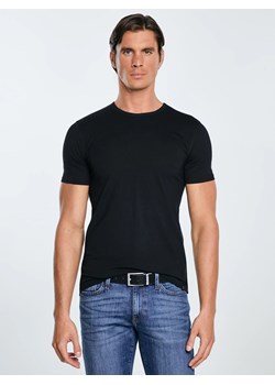 Koszulka męska z bawełny supima czarna Supiclassic 906 ze sklepu Big Star w kategorii T-shirty męskie - zdjęcie 186187574